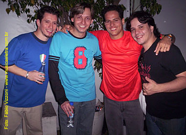 Rodrigo Camargo, Alex Gil, Rodrigo Saldanha e Luciano Nassyn: Amigos para sempre